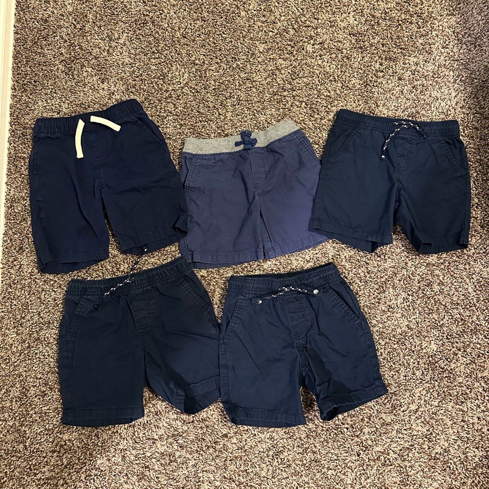Toddler boy navy blue shorts bundle